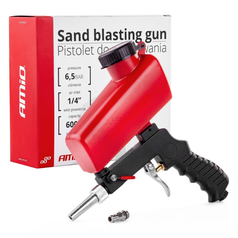 Amio - ΠΙΣΤΟΛΙ ΑΕΡΟΣ ΑΜΜΟΒΟΛΗΣ 6,5 BAR ΜΕ ΔΟΧΕΙΟ 600ml PT-17 - 1 ΤΕΜ. (02635/AM)