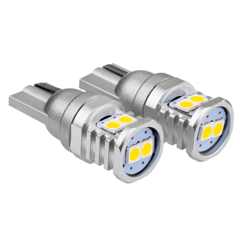 Amio - T10 W5W/W10W 12/24V W2,1x9,5d 6SMDx3030 ΛΕΥΚΟ (ΚΑΡΦΩΤΟ - CAN-BUS) 2ΤΕΜ. (02801/AM)