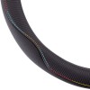 Amio - ΚΑΛΥΜΜΑ ΤΙΜΟΝΙΟΥ 37/39CM SWC-42-M ΜΑΥΡΟ ΔΕΡΜΑΤΙΝΗ ΜΕ ΧΡΩΜΑΤΙΣΤΗ ΡΑΦΗ - 1 ΤΕΜ. (02815/AM)