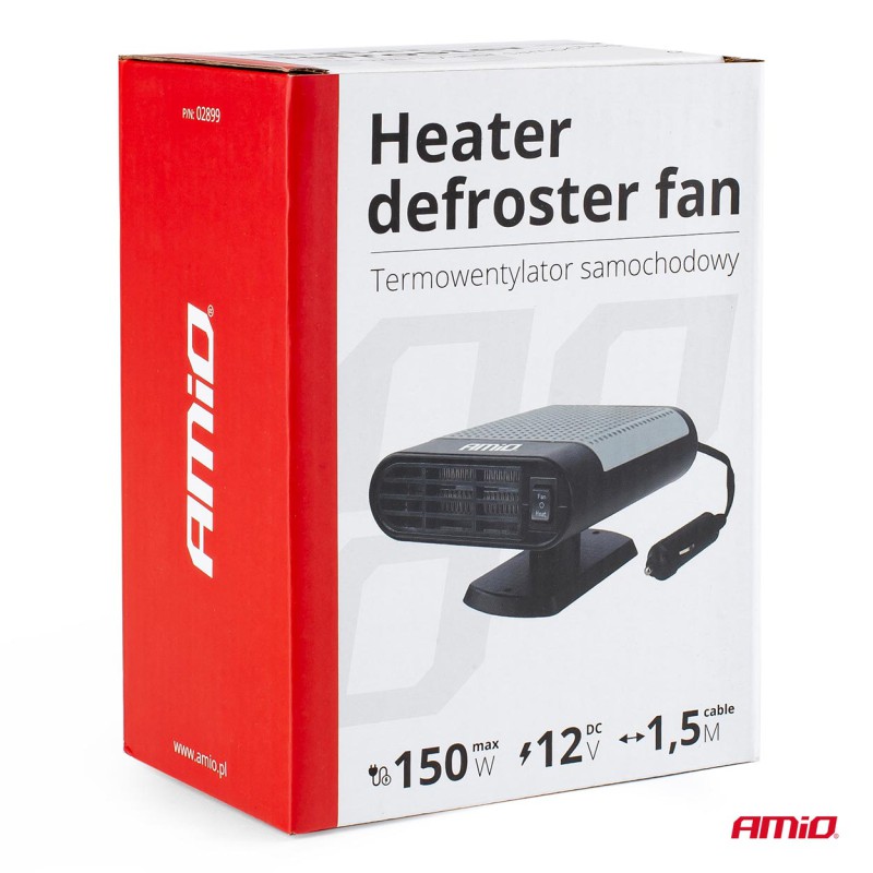 Amio - ΑΕΡΟΘΕΡΜΟ ΑΝΑΠΤΗΡΑ 12V - 150W (ΚΑΛΩΔΙΟ 150 cm) 160x80x120 - 1 ΤΕΜ (02899/AM)