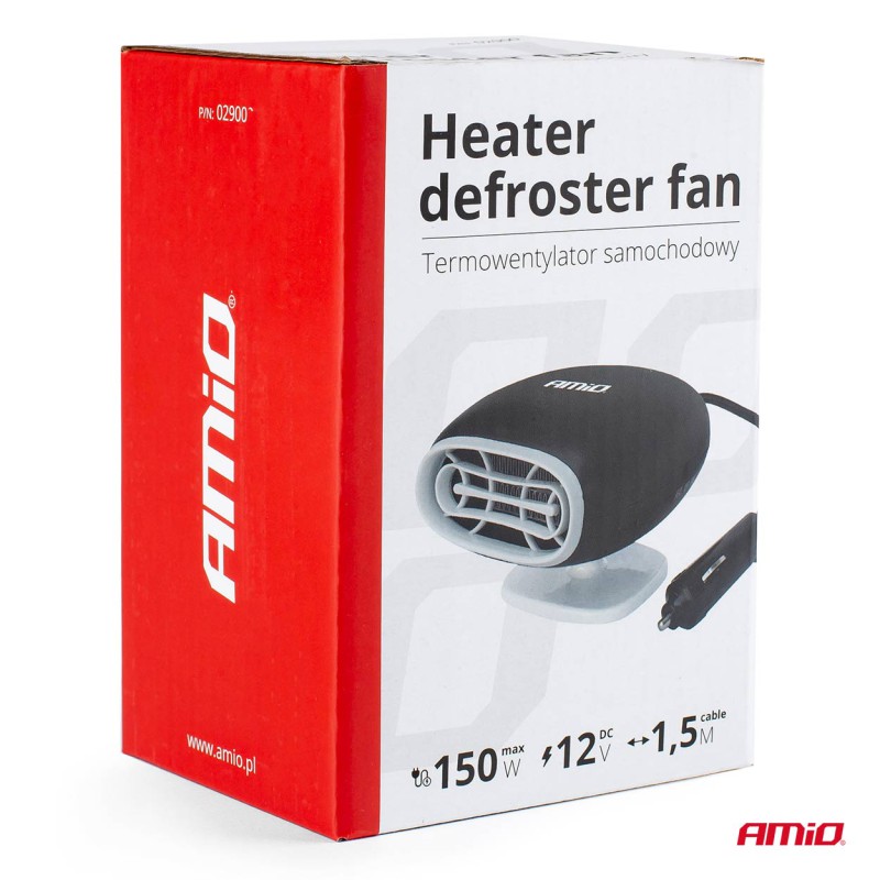 Amio - ΑΕΡΟΘΕΡΜΟ ΑΝΑΠΤΗΡΑ 12V - 150W (ΚΑΛΩΔΙΟ 150 cm) 140x90x110 - 1 ΤΕΜ (02900/AM)