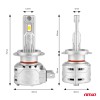 Amio - ΛΑΜΠΕΣ LED H7/H18 10-16V 72W 6.500K 7920lm CANBUS (ΑΝΕΜΙΣΤΗΡΑΚΙ) X2 SERIES - 2ΤΕΜ. (02973/AM)
