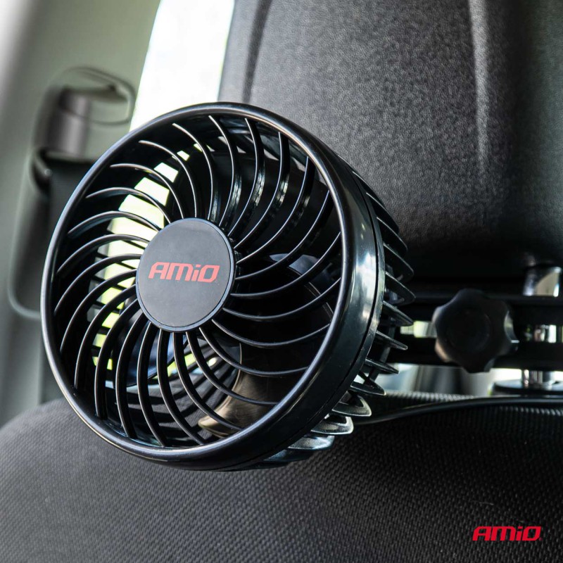 Amio - ΑΝΕΜΙΣΤΗΡΑΣ 12V 4,5'' (12,2cm) ΜΕ ΦΙΣ ΑΝΑΠΤΗΡΑ 2 ΤΑΧΥΤΗΤΩΝ & ΣΤΗΡΙΞΗ ΣΤΟ ΠΡΟΣΚΕΦΑΛΟ PRO SERIES - 1 TEM. 