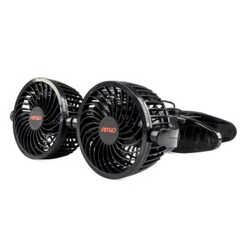 Amio - ΑΝΕΜΙΣΤΗΡΑΣ ΔΙΠΛΟΣ 12V 2χ4''(10,8cm) ΜΕ ΦΙΣ ΑΝΑΠΤΗΡΑ/2 ΤΑΧΥΤΗΤΩΝ/ ΜΕ ΜΑΝΤΑΛΑΚΙ PRO SERIES - 1 TEM. 