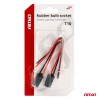Amio - ΦΙΣΑ 12/24V ΓΙΑ ΛΑΜΠΕΣ T10/ W5W/ W3W/ W16W ME ΚΑΛΩΔΙΟ - 2 ΤΕΜ. (03048/AM)