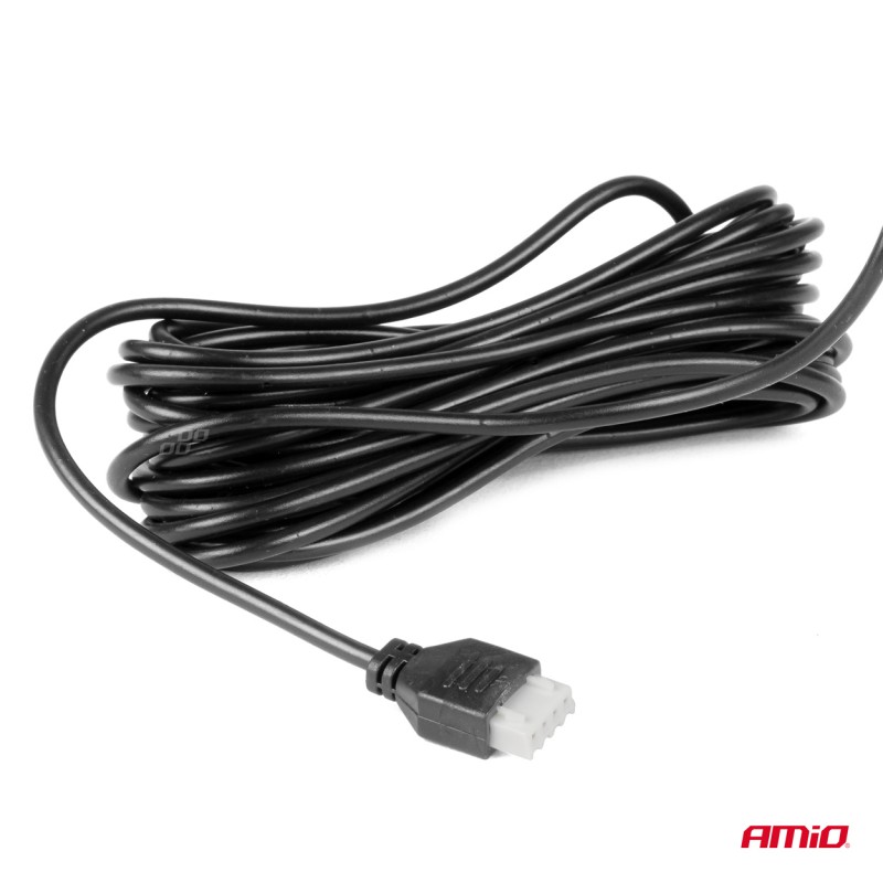 Amio - ΣΥΣΤΗΜΑ ΠΑΡΚΑΡΙΣΜΑΤΟΣ 12V ΜΕ 4 ΑΙΣΘΗΤΗΡΕΣ ΣΕ ΜΑΥΡΟ ΧΡΩΜΑ 18mm ΜΕ BUZZER (ΗΧΟ) ΚΑΙ ΟΘΟΝΗ LED 3D - 1 τεμ. (03186/AM)