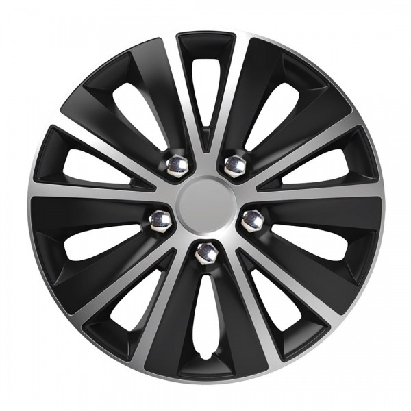 Amio - ΤΑΣΙΑ 14" RAPIDE NC SILVER BLACK ΣΕΤ 4 ΤΕΜ ΣΕ ΚΟΥΤΙ (0341/AM)