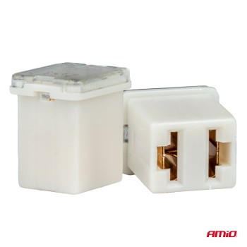 Amio - ΑΣΦΑΛΕΙΕΣ JapVal PAL ΜICRO 14mm ΘΗΛΥΚΕΣ 25A ΣΕ ΛΕΥΚΟ ΧΡΩΜΑ - 2 Τεμ. (03452/AM)