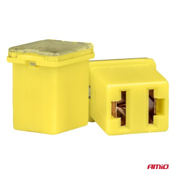 Amio - ΑΣΦΑΛΕΙΕΣ JapVal PAL ΜICRO 14mm ΘΗΛΥΚΕΣ 60A ΣΕ ΚΙΤΡΙΝΟ ΧΡΩΜΑ - 2 Τεμ. (03456/AM)
