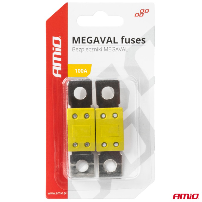 Amio - ΑΣΦΑΛΕΙΕΣ MEGAVAL 100A - 2 Τεμ. (03463/AM)