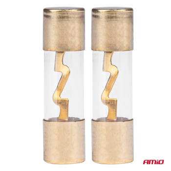 Amio - ΑΣΦΑΛΕΙΕΣ ΓΥΑΛΙΝΕΣ AGU AGU 80A 38x10,3mm - 2 ΤΕΜ. (03488/AM)