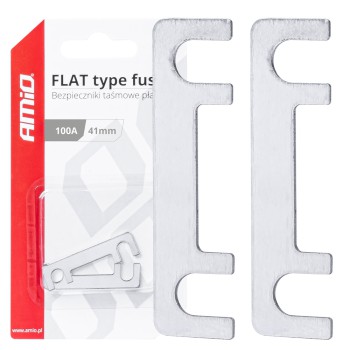 Amio - ΑΣΦΑΛΕΙΕΣ FLAT 41mm 100A - 2 Τεμ. (03494/AM)