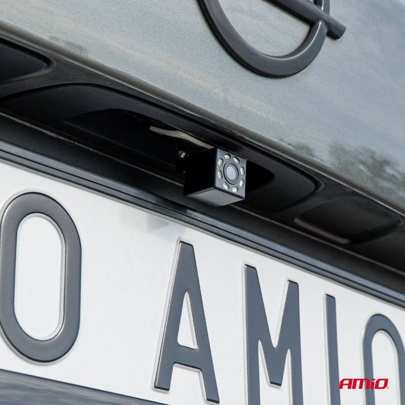 Amio - ΚΑΜΕΡΑ ΟΠΙΣΘΟΠΟΡΕΙΑΣ 12V LED ME NYΧΤΕΡΙΝΗ ΛΗΨΗ ΚΑΙ ΤΕΤΡΑΓΩΝΗ ΡΥΘΜΙΣΗ ΚΛΙΣΗΣ HD-315 - 1 TEM. (03529/AM)