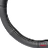 Amio - ΚΑΛΥΜΜΑ ΤΙΜΟΝΙΟΥ ΑΠΟ ΤΕΧΝΟΔΕΡΜΑ 39-41CM SWC-48-L ΣΕ ΜΑΥΡΟ ΧΡΩΜΑ ΜΕ ΜΑΥΡΕΣ ΡΑΦΕΣ - 1 ΤΕΜ. (03547/AM)