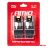 Amio - ΛΑΜΠΕΣ P27/7W 12/24V 6.000K 4SMD LED CAN-BUS ΛΕΥΚΑ PRO SERIES - 2 ΤΕΜ. (03588/AM)