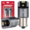 Amio - ΛΑΜΠΕΣ LED CAN-BUS P21W BA15S 12/24V 6.000K 2xSMD ΛΕΥΚΟ PRO SERIES - 2 ΤΕΜ. (03593/AM)