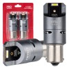Amio - ΛΑΜΠΕΣ P21W BA15S 12/24V 6.000K 2xSMD LED FULL CAN-BUS (ΜΕ ΑΝΕΜΙΣΤΗΡΑΚΙ) ΛΕΥΚΟ PRO SERIES - 2 ΤΕΜ. (03603/AM)