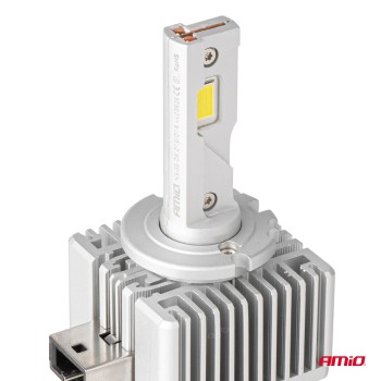 Amio - ΛΑΜΠΕΣ LED D1S/D1R 12V 6.000K 6800lm CAN-BUS D-BASIC SERIES - 2 Τεμ. (03626/AM)