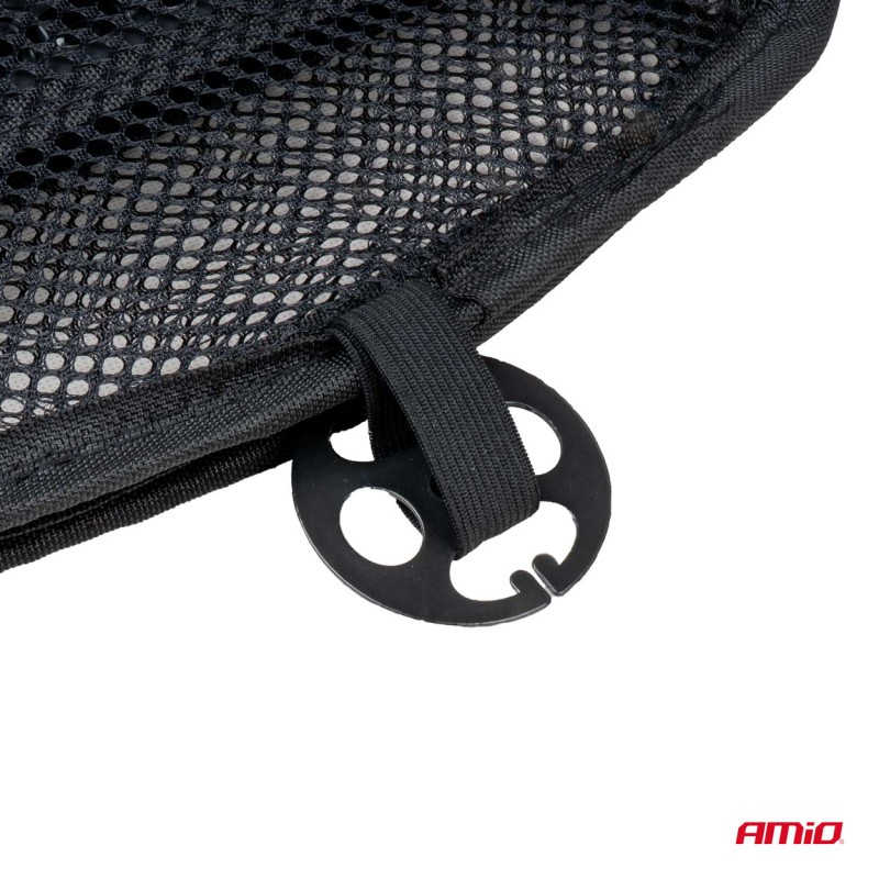 Amio - ΠΛΑΤΟΚΑΘΙΣΜΑ ΜΕ ΧΑΝΤΡΕΣ ΚΑΙ ΜΑΞΙΛΑΡΑΚΙ ΜΕΣΗΣ ΜΕ ΔΙΑΠΝΕΟΝ ΥΦΑΣΜΑ 98x49cm ΜΑΥΡΟ - 1 Τεμ. (03645/AM)