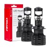 Amio - ΛΑΜΠΕΣ H7 PL-LENS SERIES 9>36V 60W 5.000K 3.800lm LED 2x4575 SMD CAN-BUS ΜΕ ΠΡΟΤΖΕΚΤΟΡΑ - 2 Τεμ. (03668/AM)
