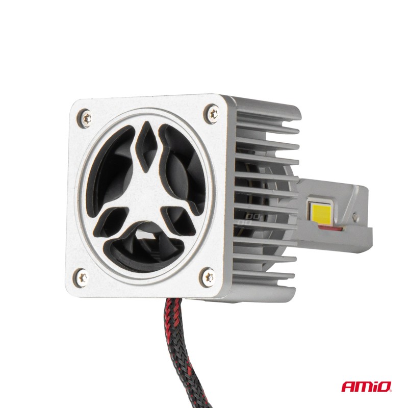Amio - ΛΑΜΠΕΣ LED D3S/D5R/D8S 12/24V 6000K 9.000lm 50W X ALL IN ONE SERIES CAN-BUS (ΜΕ ΑΝΕΜΙΣΤΗΡΑΚΙ) - 2 ΤΕΜ. (03669/AM)