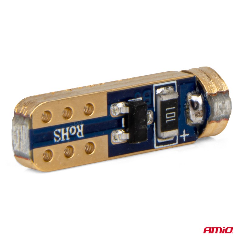 Amio - ΛΑΜΠΑΚΙΑ T5 W1W 12V 1SMD LED ΚΟΚΚΙΝΑ - 2 ΤΕΜ. (03727/AM)