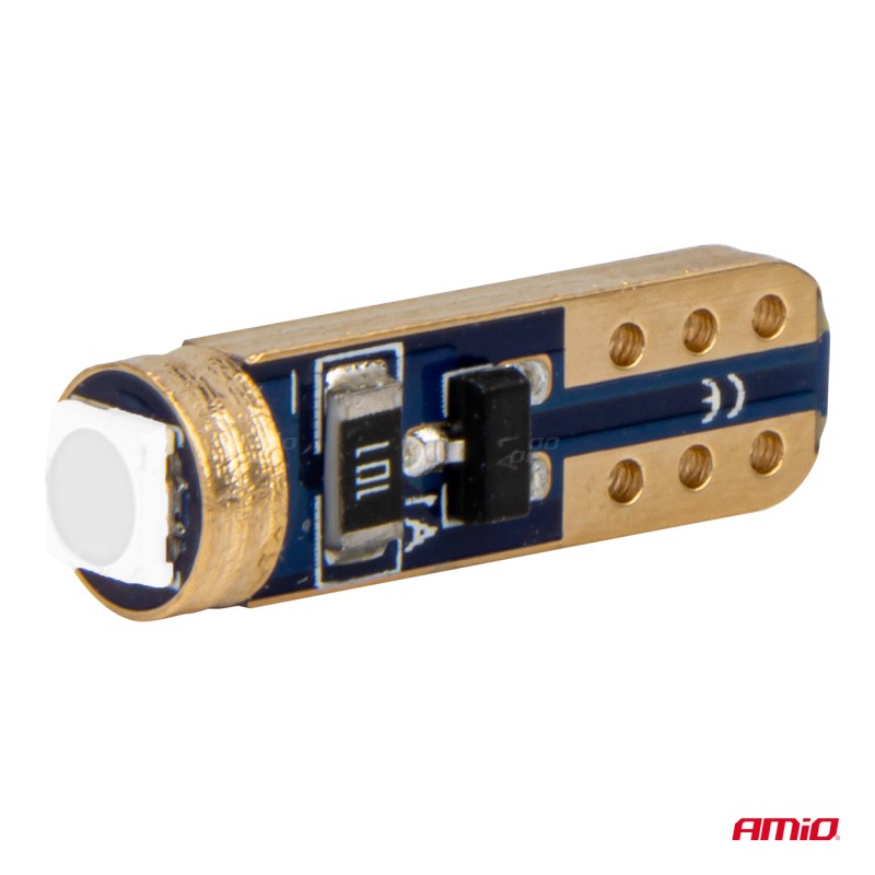 Amio - ΛΑΜΠΑΚΙΑ T5 W1W 12V 1SMD LED ΜΠΛΕ - 2 ΤΕΜ. (03728/AM)