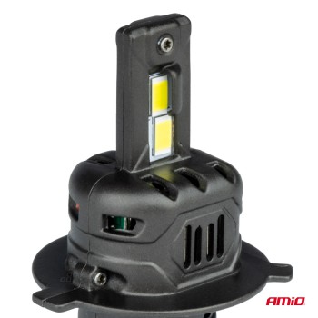 Amio - ΛΑΜΠΕΣ LED H4 12V 44W 6.500K 3.936lm CSP X4 SERIES AVIATOR PLUG & PLAY - 2 ΤΕΜ. (03763/AM)