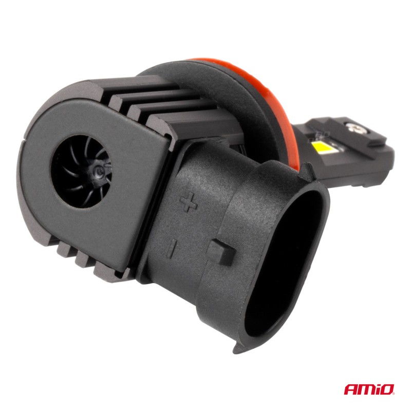Amio - ΛΑΜΠΕΣ LED H8/H9/H11 12V 44W 6.500K 3.936lm X4 SERIES AVIATOR PLUG & PLAY - 2 ΤΕΜ. (03765/AM)