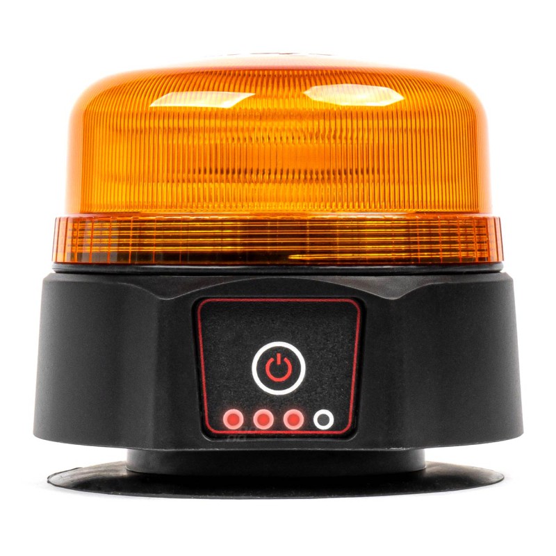 Amio - ΦΑΡΟΣ 12/24V ΠΟΡΤΟΚΑΛΙ 36xSMD LED ΜΑΓΝΗΤΙΚΟΣ ΕΠΑΝΑΦΟΡΤΙΖΟΜΕΝΟΣ ΑΣΥΡΜΑΤΟΣ R65 R10 IP66 123x110mm - 1 ΤΕΜ. (03931/AM)