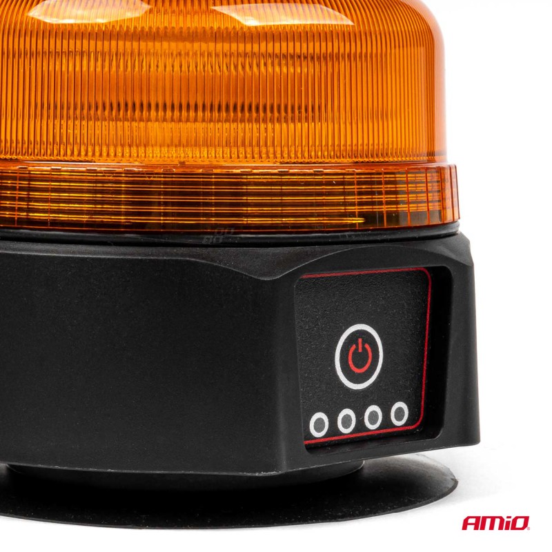 Amio - ΦΑΡΟΣ 12/24V ΠΟΡΤΟΚΑΛΙ 36xSMD LED ΜΑΓΝΗΤΙΚΟΣ ΕΠΑΝΑΦΟΡΤΙΖΟΜΕΝΟΣ ΑΣΥΡΜΑΤΟΣ R65 R10 IP66 123x110mm - 1 ΤΕΜ. (03931/AM)
