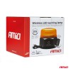 Amio - ΦΑΡΟΣ 12/24V ΠΟΡΤΟΚΑΛΙ 36 LED ΜΑΓΝΗΤΙΚΟΣ ΕΠΑΝΑΦΟΡΤΙΖΟΜΕΝΟΣ ΑΣΥΡΜΑΤΟΣ ΜΕ REMOTE CONTROL 123x110mm - 1 ΤΕΜ. (03932/AM)