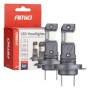 Amio - ΛΑΜΠΕΣ LED H7/H18 12V 60W 6.000K 5.600lm +400% LED CAN-BUS HYBRID SERIES - 2 ΤΕΜ. (04115/AM)