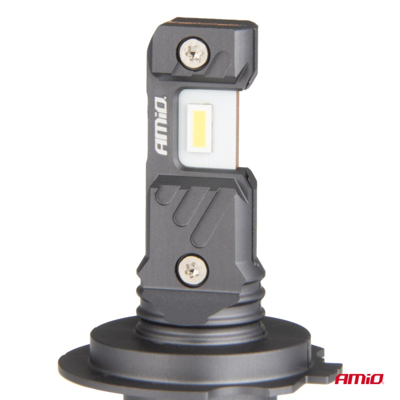 Amio - ΛΑΜΠΕΣ LED H7/H18 12V 60W 6.000K 5.600lm +400% LED CAN-BUS HYBRID SERIES - 2 ΤΕΜ. (04115/AM)