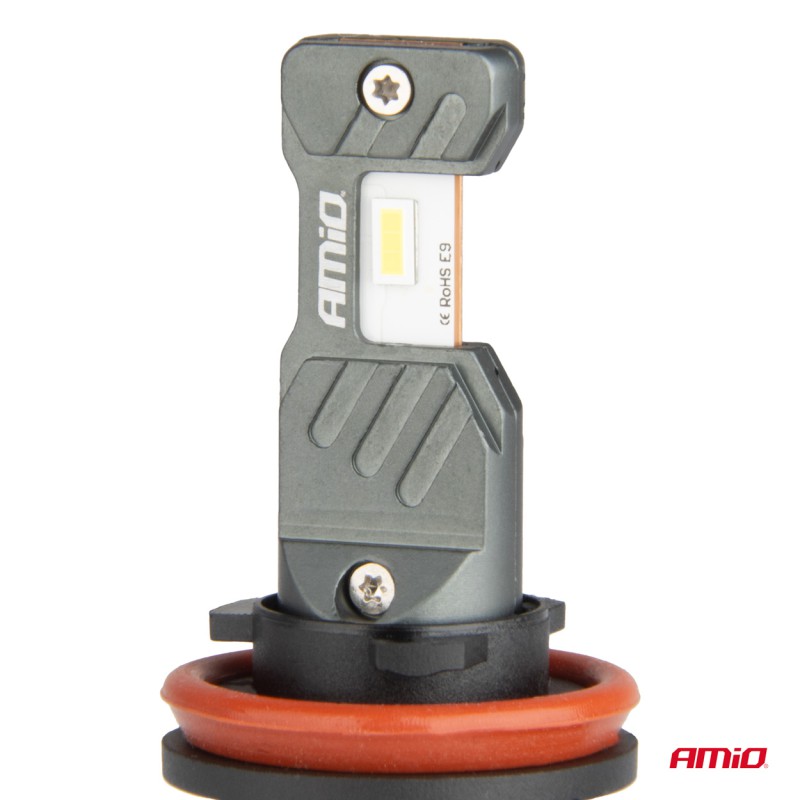 Amio - ΛΑΜΠΕΣ LED H8/H9/H11/H16 12V 60W 6.000K 5.600lm +400% LED CAN-BUS HYBRID SERIES - 2 ΤΕΜ. (04116/AM)