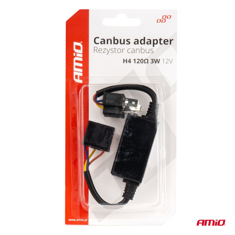 Amio - ΑΝΤΙΣΤΑΣΗ ΓΙΑ ΛΑΜΠΕΣ LED H4 12V 3W 120Ω - 1 τεμ. (04127/AM)