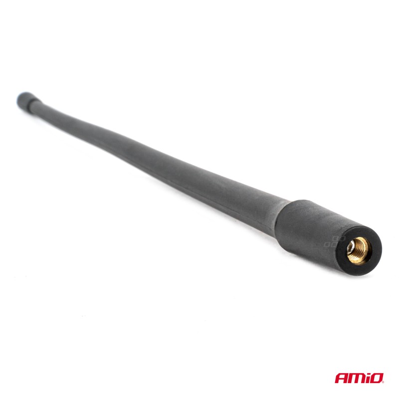 Amio - ΚΕΡΑΙΑ ΟΡΟΦΗΣ ANTM12 33cm ΜΕ 2 ΑΝΤΑΠΤΟΡΕΣ 5-6mm ΜΑΥΡΗ - 1 ΤΕΜ. (04162/AM)