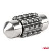 Amio - ΛΑΜΠΑΚΙΑ ΠΛΑΦΟΝΙΕΡΑΣ 31mm 12/24V C5W 5500K 12xSMD 3838 CAN-BUS FESTOON (ΛΕΥΚΟ) - 2 ΤΕΜ. (04247/AM)