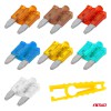 Amio - ΑΣΦΑΛΕΙΕΣ MINI BLADE (ΜΑΧΑΙΡΩΤΕΣ) & ΕΡΓΑΛΕΙΟ ΑΦΑΙΡΕΣΗΣ ΚΑΡΤΕΛΑ (5A/10A/15A/ 20A/25A) -10 ΤΕΜ. (04340/AM)