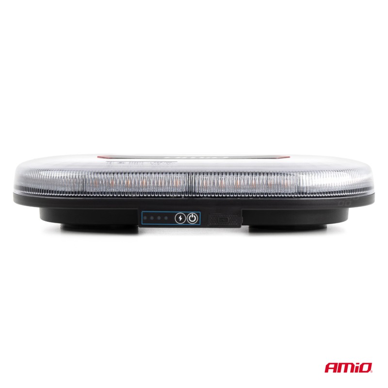 Amio - ΦΑΡΟΣ/ΣΤΡΟΜΠΟ ΜΠΑΡΑ R65 R10 12/24V 26W LED ΠΟΡΤΟΚΑΛΙ 10 ΧΡΗΣΕΩΝ ΜΕ ΜΑΓΝΗΤΙΚΗ ΒΑΣΗ 326x186x63mm - 1 ΤΕΜ. (04369/AM)