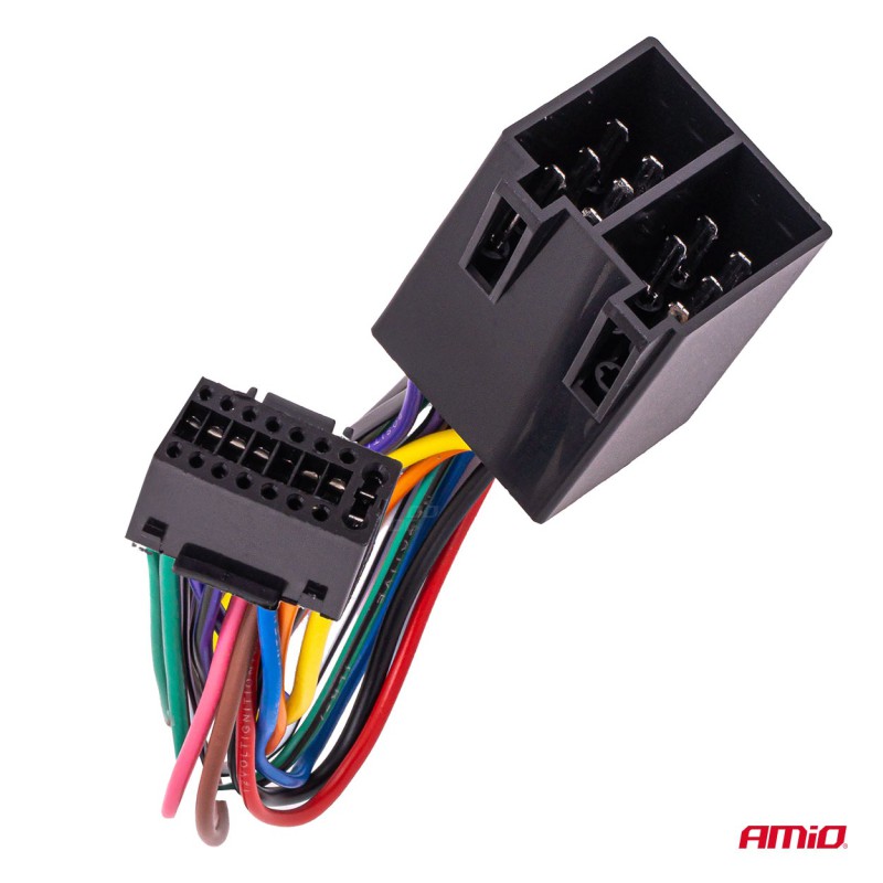 Amio - Αντάπτορας Ραδιοφώνου Android σε ISO 12V έως 5A – CCA, Για Συστήματα Multimedia Αυτοκινήτου - 1 τεμ. (04442/AM)