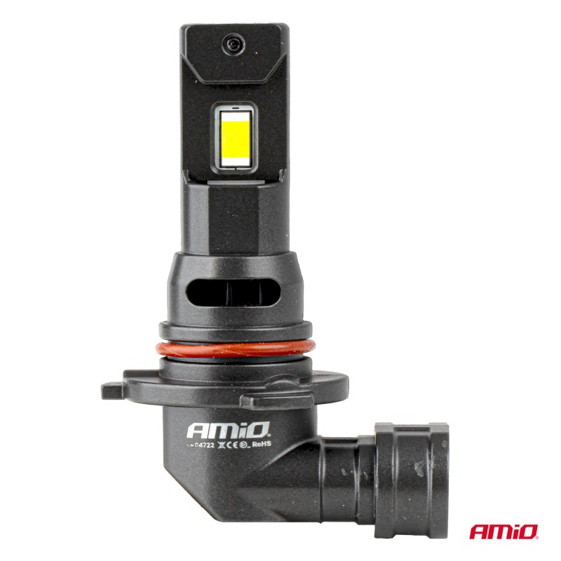 Amio - Λαμπτήρες LED F25 PRO Black Edition HB3 (9005) 68W 12-24V Full CAN Bus με Φωτεινότητα 7646lm σε Ψυχρό Λευκό 6000K για Επιβατικά Αυτοκίνητα & Φορτηγά - Σετ 2 τεμ. (04722/AM)