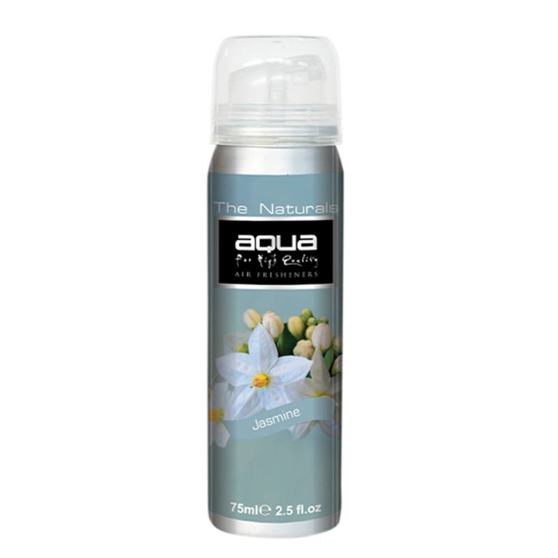 Aqua - ΑΡΩΜΑΤΙΚΟ ΑΥΤΟΚΙΝΗΤΟΥ ΣΕ ΣΠΡΕΙ (SPRAY) ΜΕ ΑΡΩΜΑ ΓΙΑΣΕΜΙ (JASMINE FLOWER) FLOWERS SERIES 75ml AQUA - 1 TEM. (10-202/AQ)