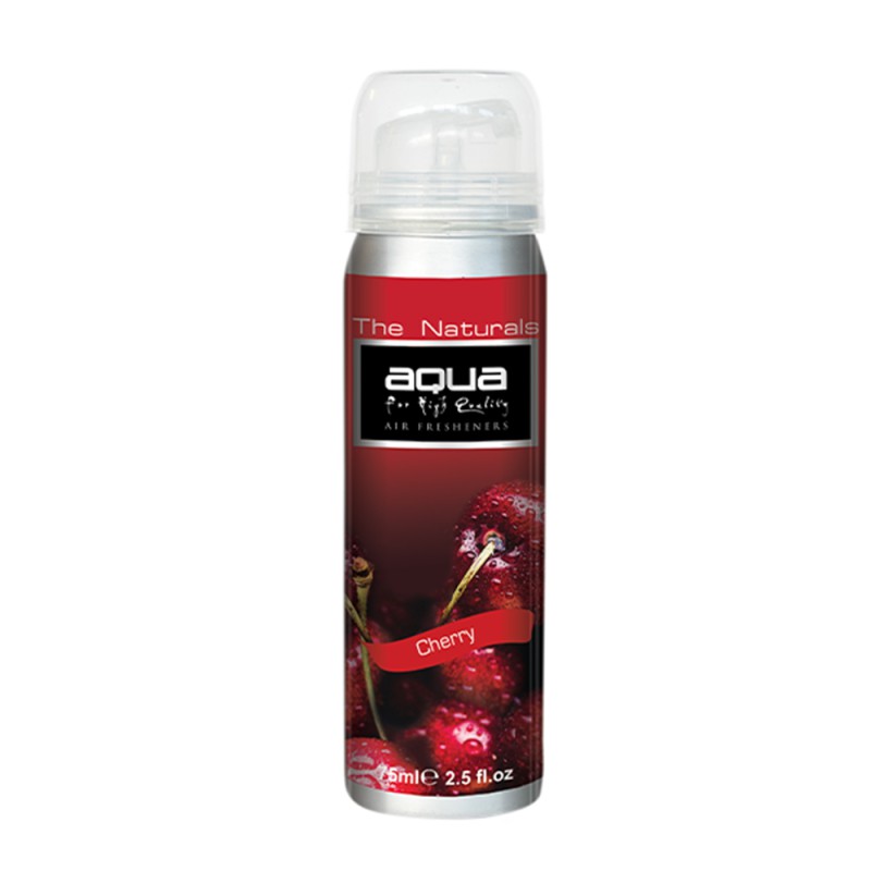 Aqua - ΑΡΩΜΑΤΙΚΟ ΑΥΤΟΚΙΝΗΤΟΥ ΣΕ ΣΠΡΕΙ (SPRAY) ΜΕ ΑΡΩΜΑ ΚΕΡΑΣΙ (CHERRY) FRUITS SERIES 75ml AQUA - 1 TEM. (10-206/AQ)