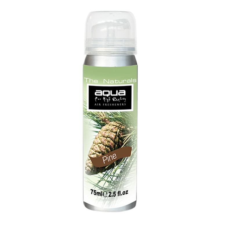 Aqua - ΑΡΩΜΑΤΙΚΟ ΑΥΤΟΚΙΝΗΤΟΥ ΣΕ ΣΠΡΕΙ (SPRAY) ΜΕ ΑΡΩΜΑ ΠΕΥΚΟ (PINE) FLOWERS SERIES 75ml AQUA - 1 TEM. (10-217/AQ)