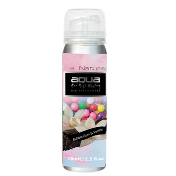 Aqua - ΑΡΩΜΑΤΙΚΟ ΑΥΤΟΚΙΝΗΤΟΥ ΣΕ ΣΠΡΕΙ (SPRAY) ΜΕ ΑΡΩΜΑ ΤΣΙΧΛΟΦΟΥΣΚΑ & ΒΑΝΙΛΙΑ FLAVORS SERIES 75ml AQUA - 1 TEM. (10-753/AQ)