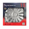 Amio - ΤΑΣΙΑ 15" HUBCAP LUXURY ΑΣΗΜΙ - ΣΕΤ 4 ΤΕΜ. ΣΕ ΚΟΥΤΙ (1273/AM)