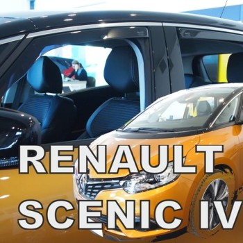 ΑΝΕΜΟΘΡΑΥΣΤΕΣ ΓΙΑ RENAULT SCENIC 5D 2017+ ΣΕΤ ΑΥΤΟΚΙΝΗΤΟΥ ΑΠΟ ΕΥΚΑΜΠΤΟ ΦΙΜΕ ΠΛΑΣΤΙΚΟ HEKO - 4 ΤΕΜ.