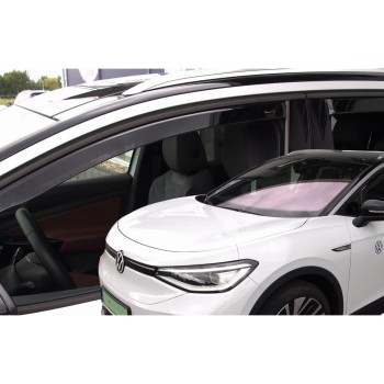 ΑΝΕΜΟΘΡΑΥΣΤΕΣ ΓΙΑ VW ID.4 5D 2020+ -  ΑΥΤΟΚΙΝΗΤΟΥ ΑΠΟ ΕΥΚΑΜΠΤΟ ΦΙΜΕ ΠΛΑΣΤΙΚΟ HEKO - 2 ΤΕΜ.