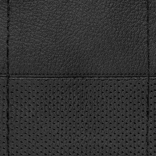 Lampa Κάλυμμα Τιμονιού Αυτοκινήτου Sport Leather Top Grip Δετό 37-39εκ. Λείο & Διάτρητο Γνήσιο Δέρμα Μαύρο με Μαύρη Ραφή 1-τεμ. (L3299.8)